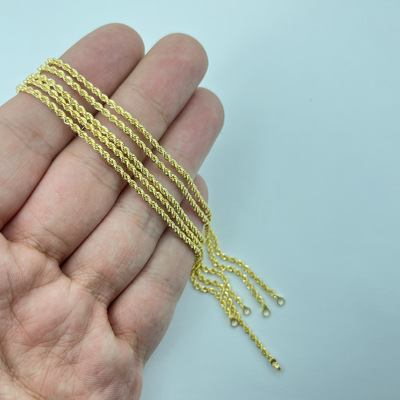  دستبند طلا طنابی سوپر سبک کد ۱۷۲۷