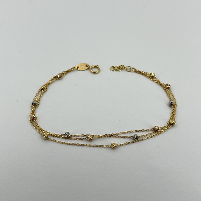 دستبند طلا البرنادو سه رج ۱۹۲۷